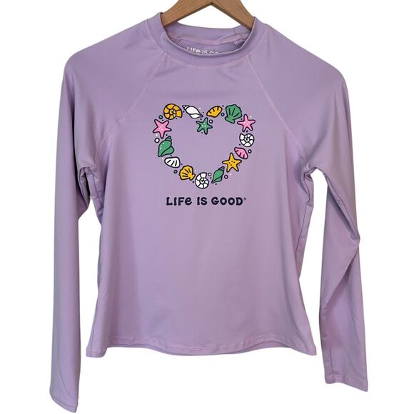 Life Is Good Swim Shirt, Small Petite Sunshirt - Picture 2 of 7